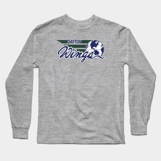 Defunct Dayton Wings WBA Basketball Long Sleeve T-Shirt